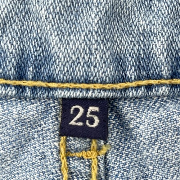 Carmar Jean Shorts Womens Size 25 Blue Denim Distressed - Picture 2 of 9